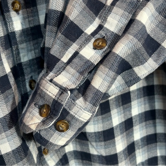 Carhartt Relaxed Fit Two Pocket Flex Flannel Blue Plaid Size Large - Picture 9 of 12